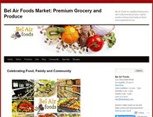 Tablet Screenshot of belairfoods.com